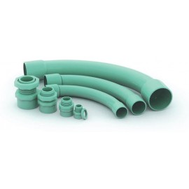 Codo Pvc Verde 19Mm (3/4"") X 90° SKU: CoDoP19