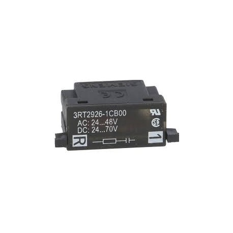 SIEMENS limitador sobretensión 24-48vac 24-70vdc para s0 SKU: 3RT2926-1CB00