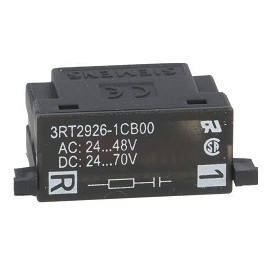 SIEMENS varistor con led ac 24-48v dc 12.-24v para contactores aux. SKU: 3RT2916-1JJ00