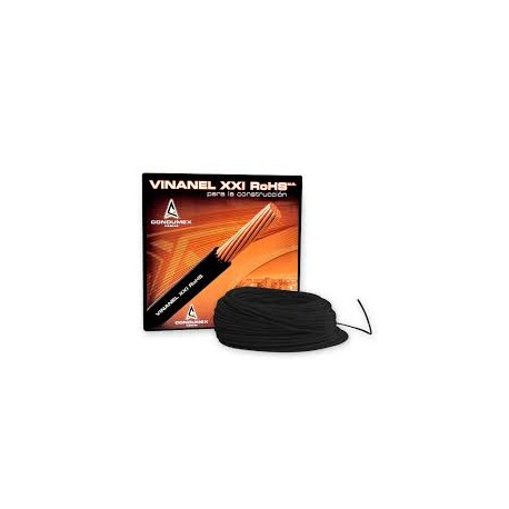 Cable VINANel negro Caja 100 20 AWG SKU: CAVIN20N