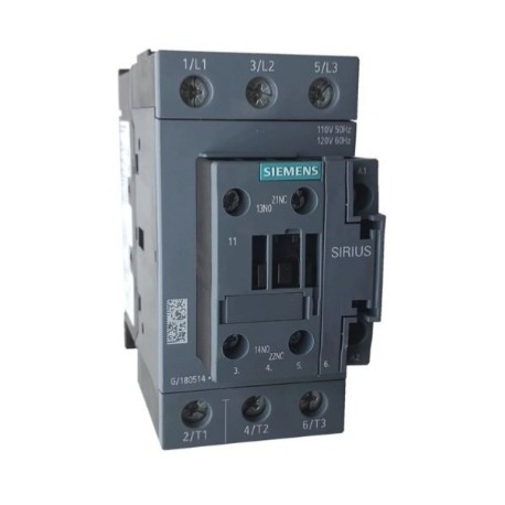 SIEMENS contactor 50amps b-440vac s2 c-1na+1nc SKU: 3RT2036-1AR60