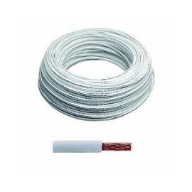 Cable IUSA THW 12AWG blanco  rollo SKU: CAI12B