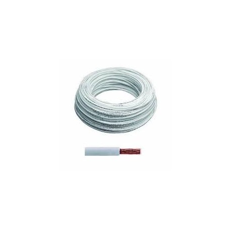 Cable IUSA THW 12AWG blanco  rollo SKU: CAI12B