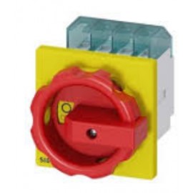 SIEMENS interruptor Rotativo 3P 16A rojo/amarillo FIJ frontal SKU: 3LD2003-0TK53