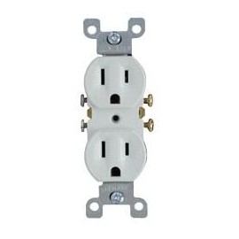 Leviton Contacto Duplex 15A 125Vac Blanco SKU: LV5320-WCP
