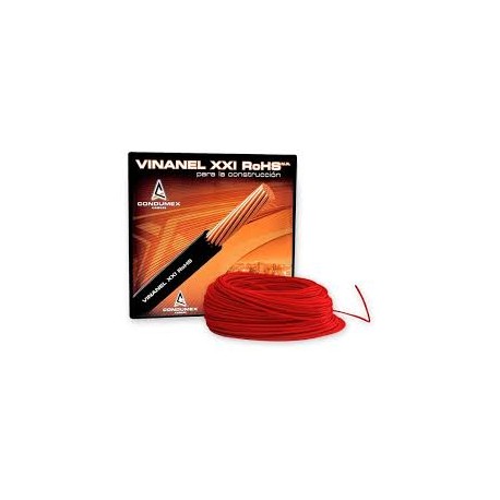 Cable VINANel rojo Caja 100 20 AWG SKU: CAVIN20R