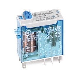 Finder Relevador Mini 8Amp 24Vdc 2P2T 8Pin SKU: 46.52.9.024.0040