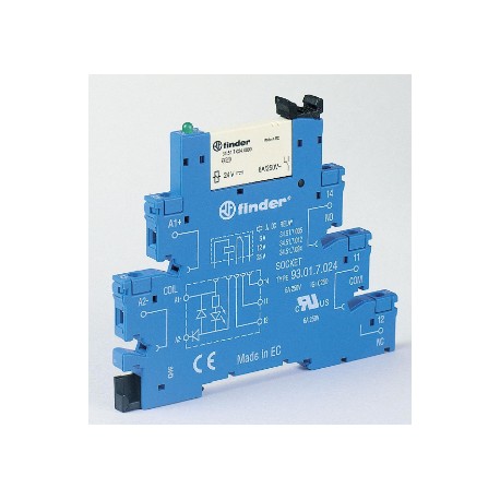 Finder Relevador D Interface 8A 2Cc (24Vdc) SKU: 38.52.7.024.0050