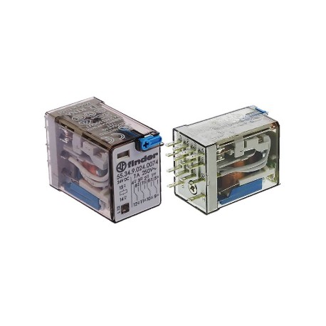 Finder Relevador 4Cc 24Vdc 7 Amp SKU: 55.34.9.024.0094